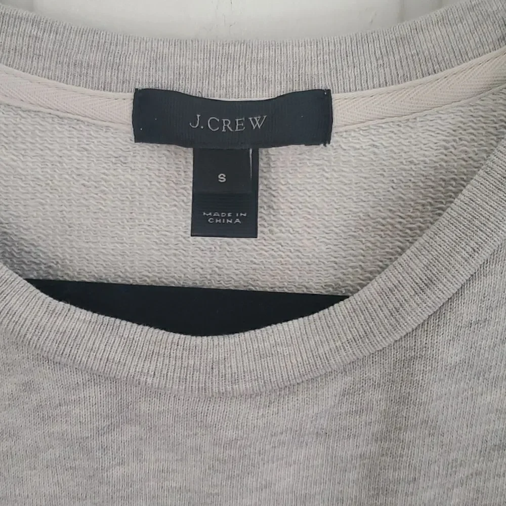 J. Crew Ruffled Cropped Sweatshirt